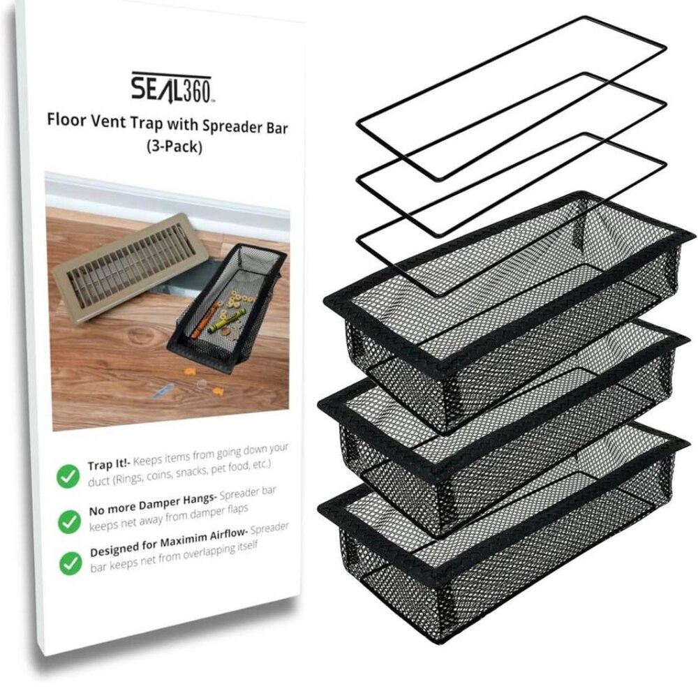 SEAL360 Floor Vent Screen Net-4" x 10" (3 pk.)